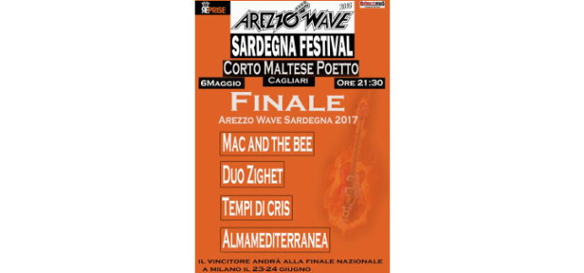 Il 6 maggio la finale di Arezzo Wave Sardegna